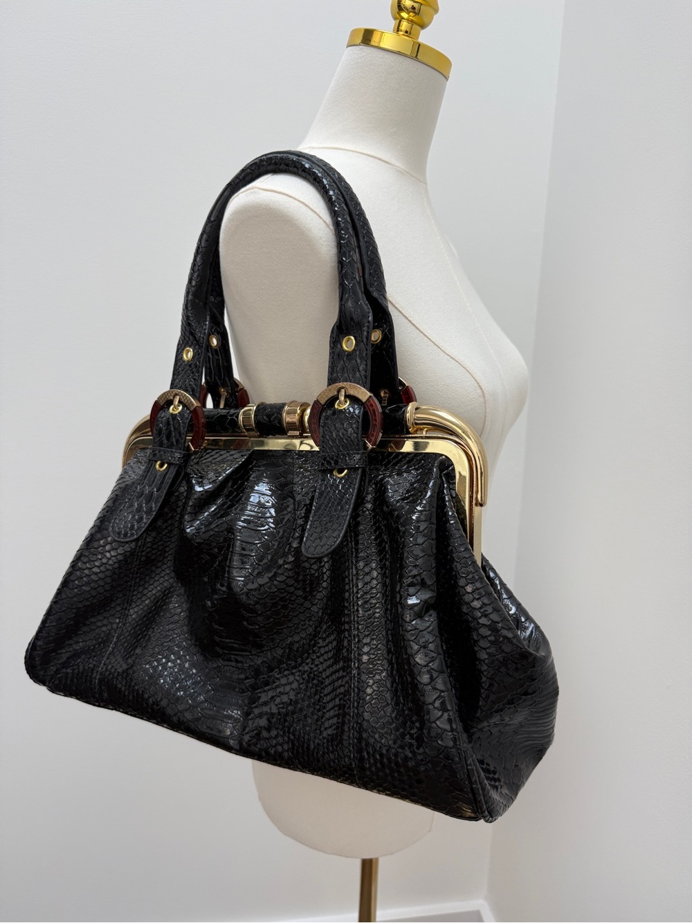 Urban Expressions Faux Snakeskin Bag